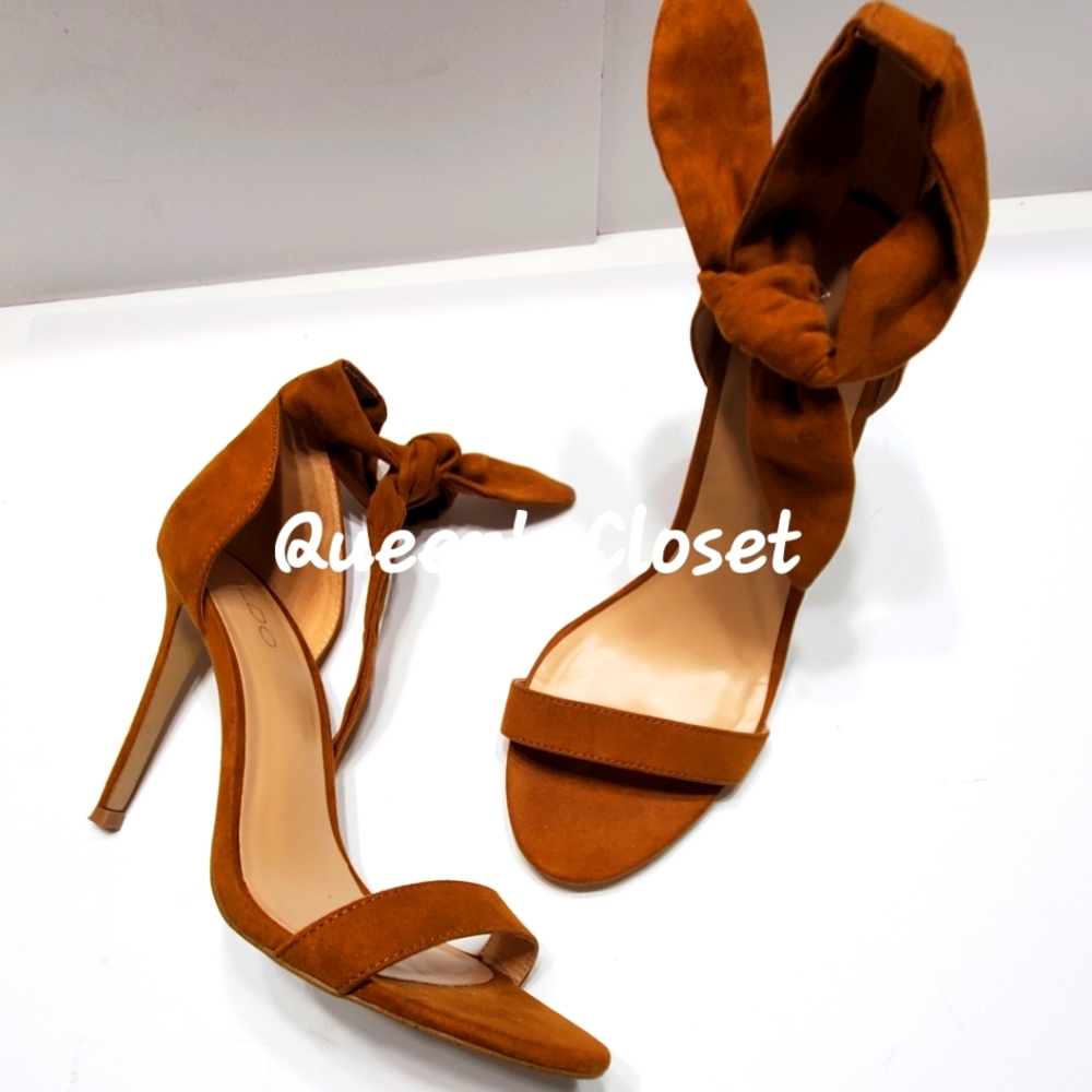 ALDO | Women's Suede Strappy Anke Tie Heels